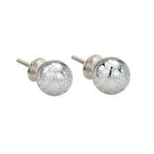 Decorative Cracked Silver Knobs