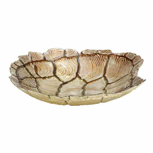 Glass Turtle Bowl Gold