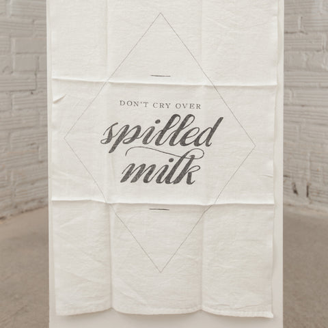"Spilled Milk" Tea Towel