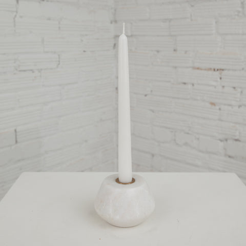 White Marble Candleholder