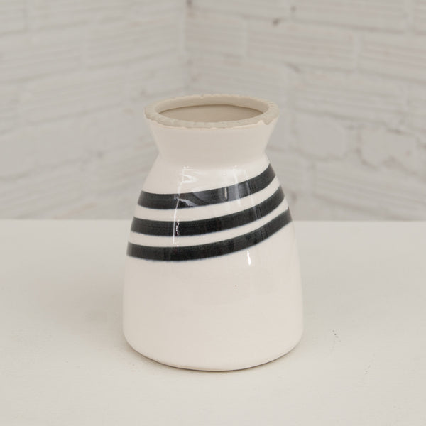 Diagonally Striped Vase