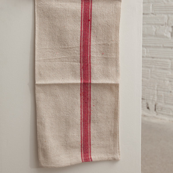Red Striped Cotton Kitchen Towels
