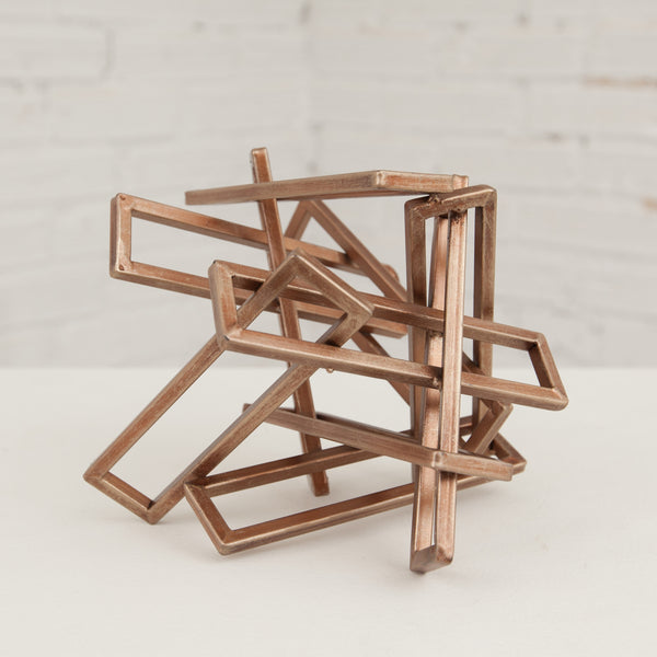 Small Tangled Rectangles Sculpture