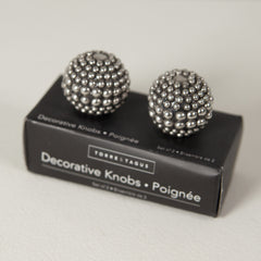 Decorative Silver Studded Knobs