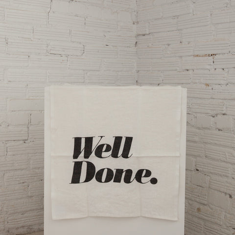 "Well Done" Tea Towel