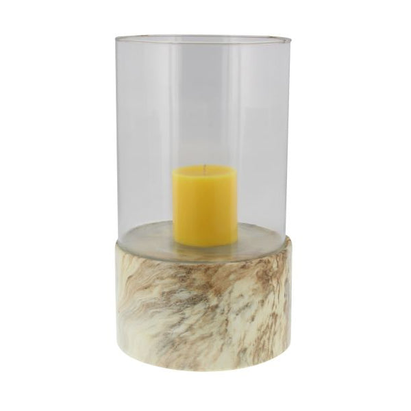 Ceramic Glass Hurricane Candle Holder