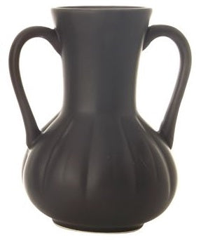 Matte Black Ceramic Vase