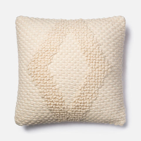 Magnolia Home Ivory Knit Diamond Pillow